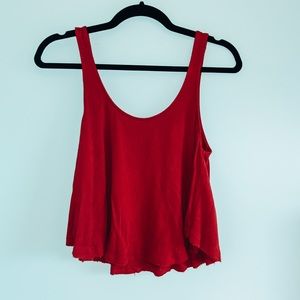 Red tank top